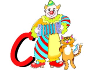 Sticker Custom Preview Image #002645 Alphabets General Clown Clown C