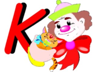 Sticker Custom Preview Image #002653 Alphabets General Clown Clown K