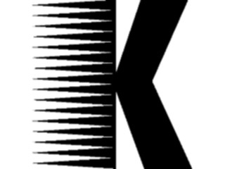 Sticker Custom Preview Image #002726 Alphabets General Comb Comb K