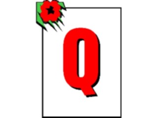 Sticker Custom Preview Image #002769 Alphabets General Corsage Corsage Q