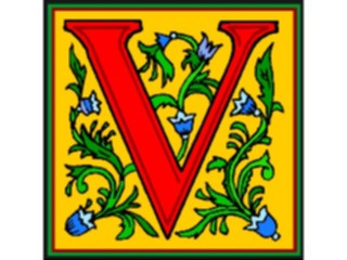 Sticker Custom Preview Image #003245 Alphabets General Decorative Decorative V