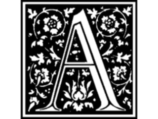 Sticker Custom Preview Image #003593 Alphabets General Floral Floral A