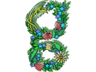 Sticker Custom Preview Image #003725 Alphabets General Flowery Flowery G2