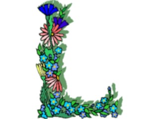 Sticker Custom Preview Image #003734 Alphabets General Flowery Flowery L1