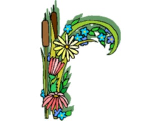 Sticker Custom Preview Image #003747 Alphabets General Flowery Flowery R2