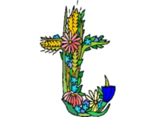 Sticker Custom Preview Image #003751 Alphabets General Flowery Flowery T2