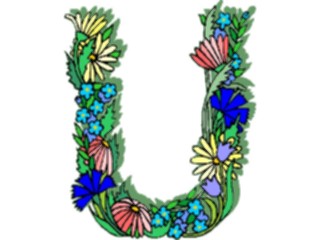 Sticker Custom Preview Image #003752 Alphabets General Flowery Flowery U1