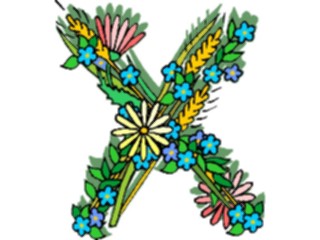 Sticker Custom Preview Image #003759 Alphabets General Flowery Flowery X2