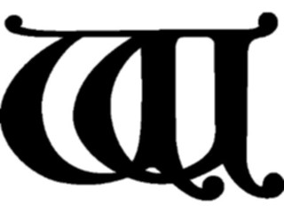 Sticker Custom Preview Image #003805 Alphabets General Fountain Fountain W