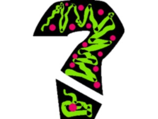 Sticker Custom Preview Image #003890 Alphabets General Funky Funky Question Mark