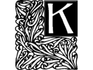 Sticker Custom Preview Image #003923 Alphabets General Garden Garden K