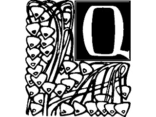 Sticker Custom Preview Image #003929 Alphabets General Garden Garden Q