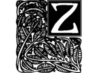 Sticker Custom Preview Image #003938 Alphabets General Garden Garden Z