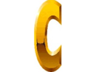 Sticker Custom Preview Image #004331 Alphabets General Gold Gold Condensed C