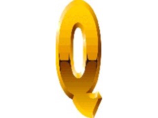 Sticker Custom Preview Image #004372 Alphabets General Gold Gold Condensed Q