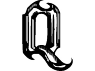 Sticker Custom Preview Image #004810 Alphabets General Haunted Haunted Q