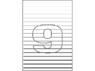 Sticker Custom Preview Image #005639 Alphabets General Lines Lines9