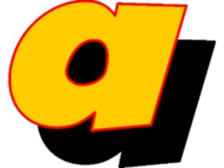 Sticker Custom Preview Image #005860 Alphabets General Loony Loony Italic A2