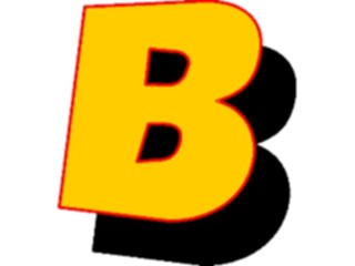 Sticker Custom Preview Image #005861 Alphabets General Loony Loony Italic B1