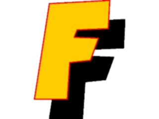 Sticker Custom Preview Image #005869 Alphabets General Loony Loony Italic F1