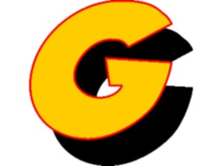 Sticker Custom Preview Image #005871 Alphabets General Loony Loony Italic G1