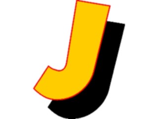 Sticker Custom Preview Image #005877 Alphabets General Loony Loony Italic J1