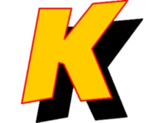 Sticker Custom Preview Image #005879 Alphabets General Loony Loony Italic K1