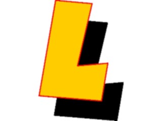 Sticker Custom Preview Image #005881 Alphabets General Loony Loony Italic L1