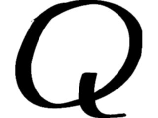 Sticker Custom Preview Image #006130 Alphabets General Marker Marker Q