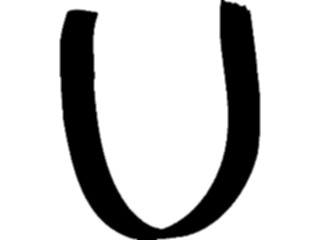 Sticker Custom Preview Image #006137 Alphabets General Marker Marker U