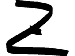 Sticker Custom Preview Image #006142 Alphabets General Marker Marker Z