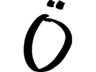 Sticker Custom Preview Image #006149 Alphabets General Marker Marker O