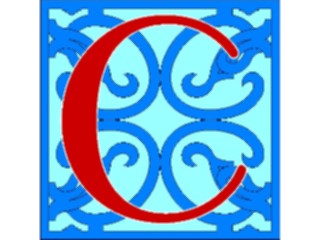 Sticker Custom Preview Image #006774 Alphabets General Ornate Ornate C