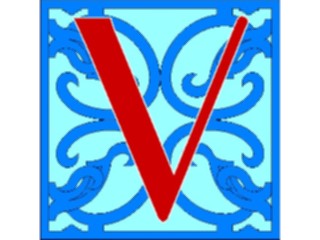 Sticker Custom Preview Image #006793 Alphabets General Ornate Ornate V