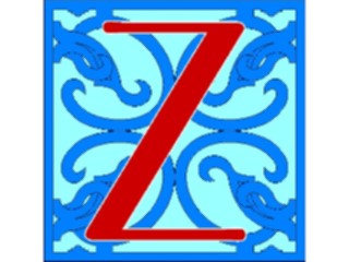 Sticker Custom Preview Image #006797 Alphabets General Ornate Ornate Z