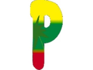 Sticker Custom Preview Image #006865 Alphabets General Paradise Paradise Condensed P