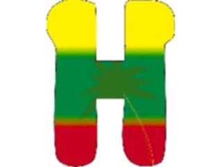 Sticker Custom Preview Image #007060 Alphabets General Paradise Paradise Normal H