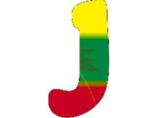 Sticker Custom Preview Image #007062 Alphabets General Paradise Paradise Normal J