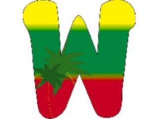 Sticker Custom Preview Image #007099 Alphabets General Paradise Paradise Normal W