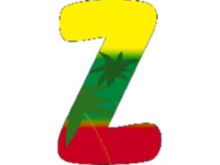 Sticker Custom Preview Image #007102 Alphabets General Paradise Paradise Normal Z