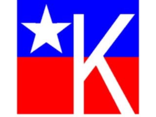 Sticker Custom Preview Image #007130 Alphabets General Patriotic Patriotic K