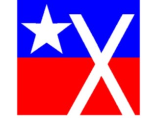 Sticker Custom Preview Image #007143 Alphabets General Patriotic Patriotic X