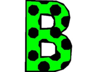 Sticker Custom Preview Image #007245 Alphabets General Polka Dots Polka Dots B