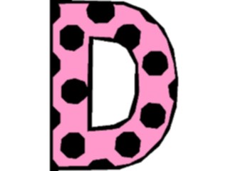 Sticker Custom Preview Image #007247 Alphabets General Polka Dots Polka Dots D