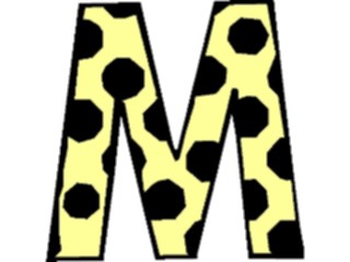 Sticker Custom Preview Image #007256 Alphabets General Polka Dots Polka Dots M