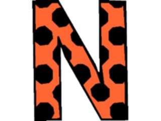 Sticker Custom Preview Image #007257 Alphabets General Polka Dots Polka Dots N