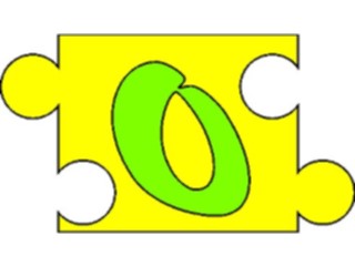 Sticker Custom Preview Image #007332 Alphabets General Puzzle Puzzle O