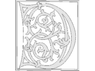 Sticker Custom Preview Image #007348 Alphabets General Queen Anne Queen Anne D