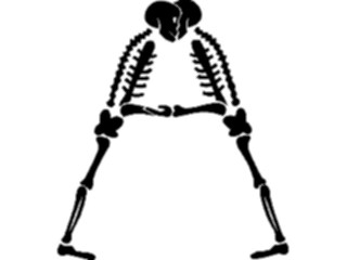 Sticker Custom Preview Image #008757 Alphabets General Skeleton Skeleton A