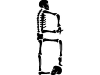 Sticker Custom Preview Image #008758 Alphabets General Skeleton Skeleton B